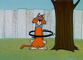 Screenshots from the 1959 Hanna-Barbera cartoon Boxing Buddy