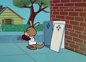 Screenshots from the 1959 Hanna-Barbera cartoon Boxing Buddy