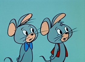 Screenshots from the 1959 Hanna-Barbera cartoon Boxing Buddy