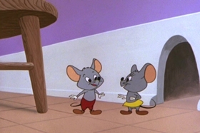 Screenshots from the 1960 Walter Lantz cartoon Witty Kitty