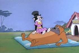 Screenshots from the 1960 Walter Lantz cartoon Witty Kitty
