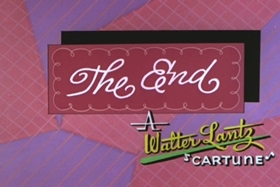Screenshots from the 1960 Walter Lantz cartoon Witty Kitty