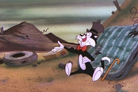 Screenshots from the 1960 Walter Lantz cartoon Witty Kitty