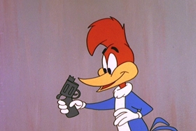 Screenshots from the 1960 Walter Lantz cartoon Pistol-Packin