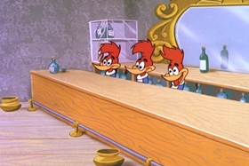 Screenshots from the 1960 Walter Lantz cartoon Pistol-Packin