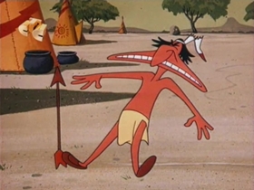 Screenshots from the 1960 Walter Lantz cartoon Heap Big Hepcat