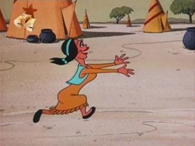 Screenshots from the 1960 Walter Lantz cartoon Heap Big Hepcat