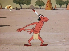 Screenshots from the 1960 Walter Lantz cartoon Heap Big Hepcat
