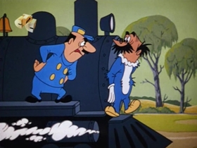 Screenshots from the 1960 Walter Lantz cartoon How To Stuff a Woodpecker