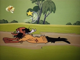 Screenshots from the 1960 Walter Lantz cartoon How To Stuff a Woodpecker