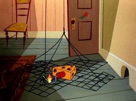 Screenshots from the 1960 Warner Bros. cartoon Goldimouse and the Three Cats