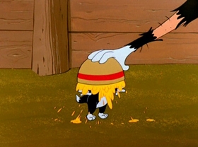 Screenshots from the 1960 Warner Bros. cartoon Goldimouse and the Three Cats