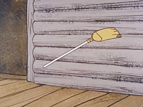 Screenshots from the 1960 Hanna-Barbera cartoon Bewitched Bear