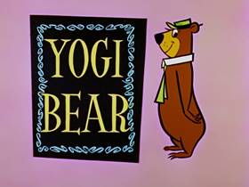 Screenshots from the 1960 Hanna-Barbera cartoon Bewitched Bear