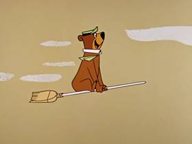 Screenshots from the 1960 Hanna-Barbera cartoon Bewitched Bear