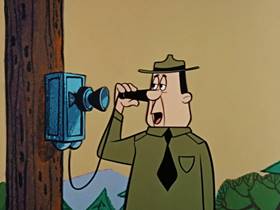 Screenshots from the 1960 Hanna-Barbera cartoon Bewitched Bear