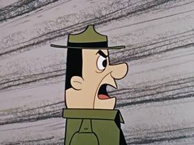 Screenshots from the 1960 Hanna-Barbera cartoon Bewitched Bear