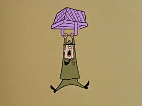 Screenshots from the 1960 Hanna-Barbera cartoon Bewitched Bear