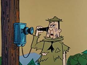 Screenshots from the 1960 Hanna-Barbera cartoon Bewitched Bear