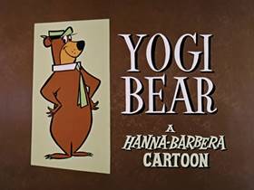Screenshots from the 1960 Hanna-Barbera cartoon Bewitched Bear