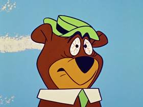 Screenshots from the 1960 Hanna-Barbera cartoon Space Bear