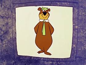 Screenshots from the 1960 Hanna-Barbera cartoon Space Bear