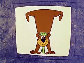 Screenshots from the 1960 Hanna-Barbera cartoon Space Bear