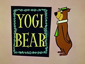 Screenshots from the 1960 Hanna-Barbera cartoon Space Bear