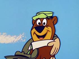Screenshots from the 1960 Hanna-Barbera cartoon Space Bear