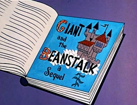 Screenshots from the 1961 Jay Ward Productions cartoon Giant and the Beanstalk - A Sequel