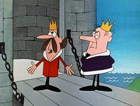 Screenshots from the 1961 Jay Ward Productions cartoon The Enchanted Fly