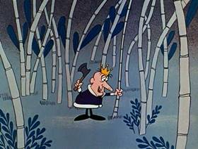 Screenshots from the 1961 Jay Ward Productions cartoon The Enchanted Fly