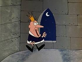 Screenshots from the 1961 Jay Ward Productions cartoon The Enchanted Fly