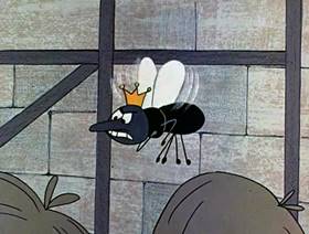 Screenshots from the 1961 Jay Ward Productions cartoon The Enchanted Fly