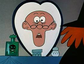 Screenshots from the 1961 Jay Ward Productions cartoon The Witch