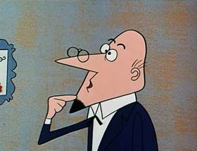 Screenshots from the 1961 Jay Ward Productions cartoon The Witch