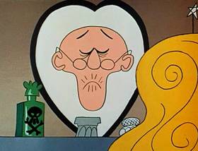 Screenshots from the 1961 Jay Ward Productions cartoon The Witch