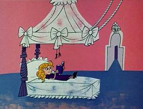 Screenshots from the 1961 Jay Ward Productions cartoon The Witch