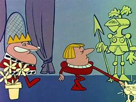 Screenshots from the 1961 Jay Ward Productions cartoon Son of King Midas