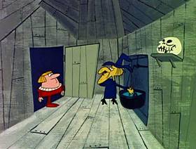 Screenshots from the 1961 Jay Ward Productions cartoon Son of King Midas