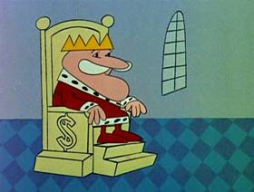Screenshots from the 1961 Jay Ward Productions cartoon Son of King Midas