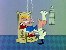 Screenshots from the 1961 Jay Ward Productions cartoon Son of King Midas