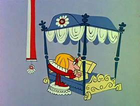 Screenshots from the 1961 Jay Ward Productions cartoon Son of King Midas