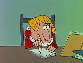 Screenshots from the 1961 Jay Ward Productions cartoon Son of King Midas