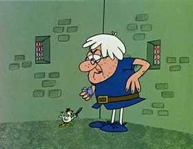 Screenshots from the 1961 Jay Ward Productions cartoon The Magic Chicken