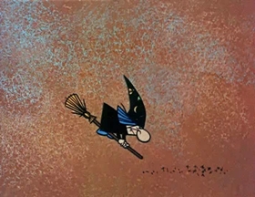Screenshots from the 1961 Jay Ward Productions cartoon The Magic Chicken