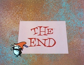 Screenshots from the 1961 Jay Ward Productions cartoon The Magic Chicken