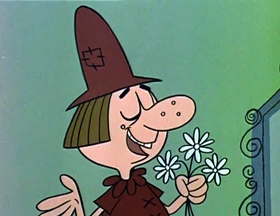 Screenshots from the 1961 Jay Ward Productions cartoon The Magic Chicken