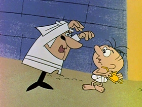 Screenshots from the 1961 Jay Ward Productions cartoon Alladin and His Magic Lamp