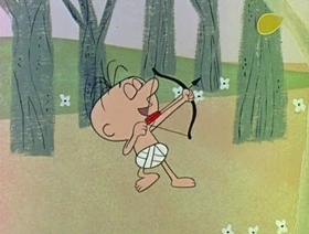 Screenshots from the 1961 Jay Ward Productions cartoon Alladin and His Magic Lamp